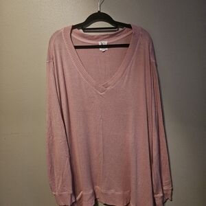 Lola Grace Pink V-Neck Sweater